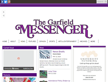 Tablet Screenshot of garfieldmessenger.org